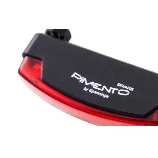 spanninga Pimento Xe 50 Mm Bakljus, Black / red, One Size
