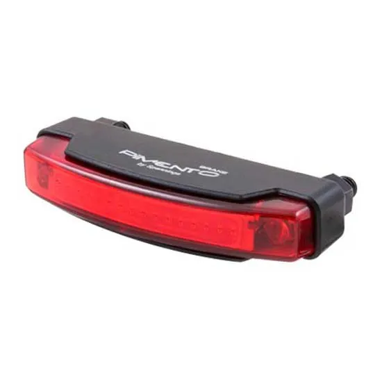 spanninga Pimento Xe 50 Mm Bakljus, Black / red, One Size