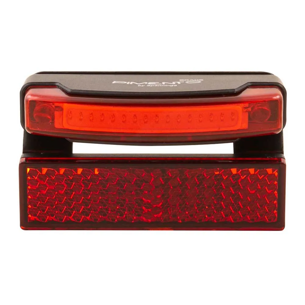 spanninga Pimento Xe 50 Mm Bakljus, Black / red, One Size
