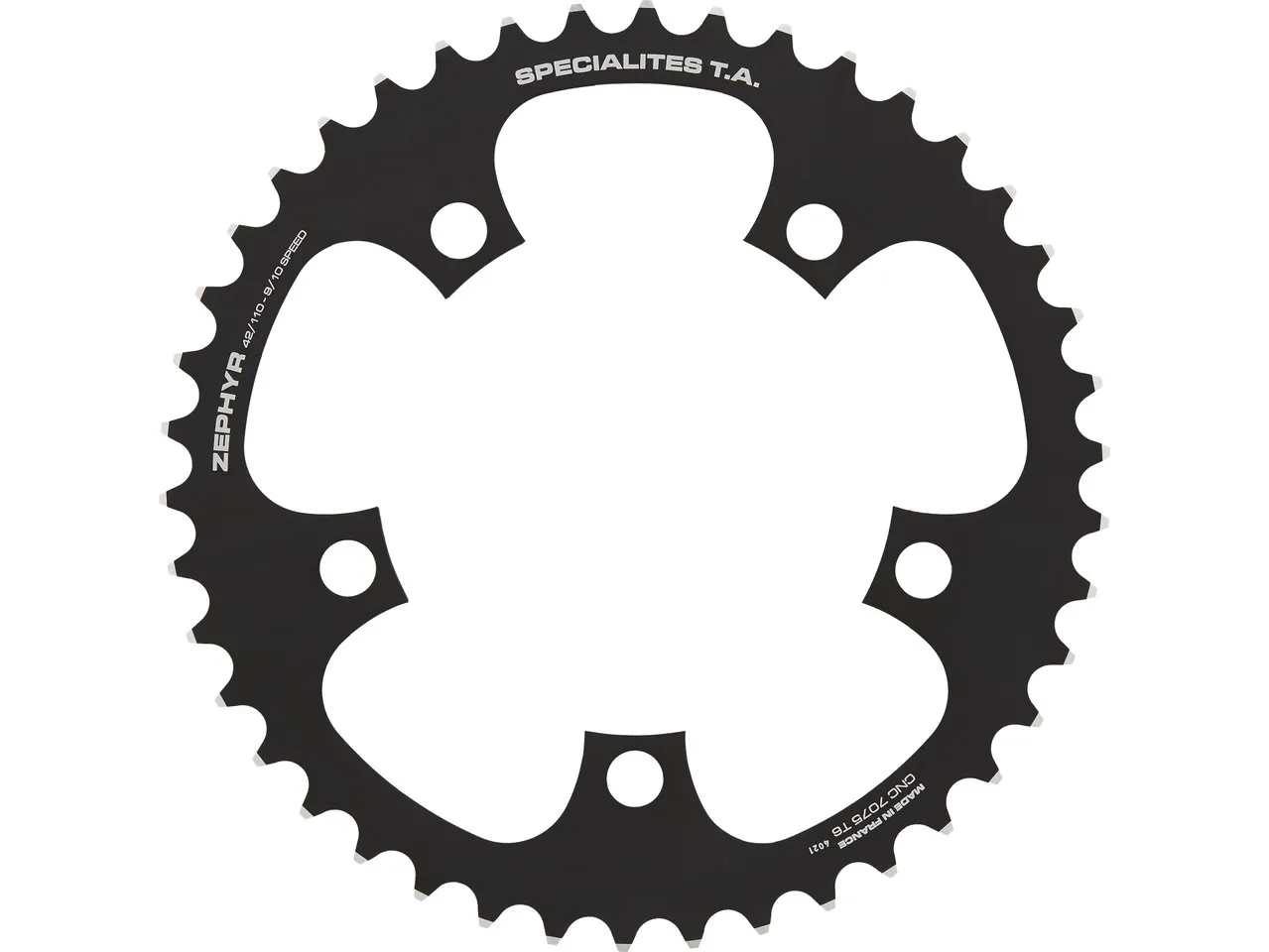 SPECIALITES TA Kettenblatt Zephyr, 5-Arm, innen, 110 mm Lochkreis SPECIALITES TA Kettenblatt Zephyr, 5-Arm, innen, 110 mm Lochkreis