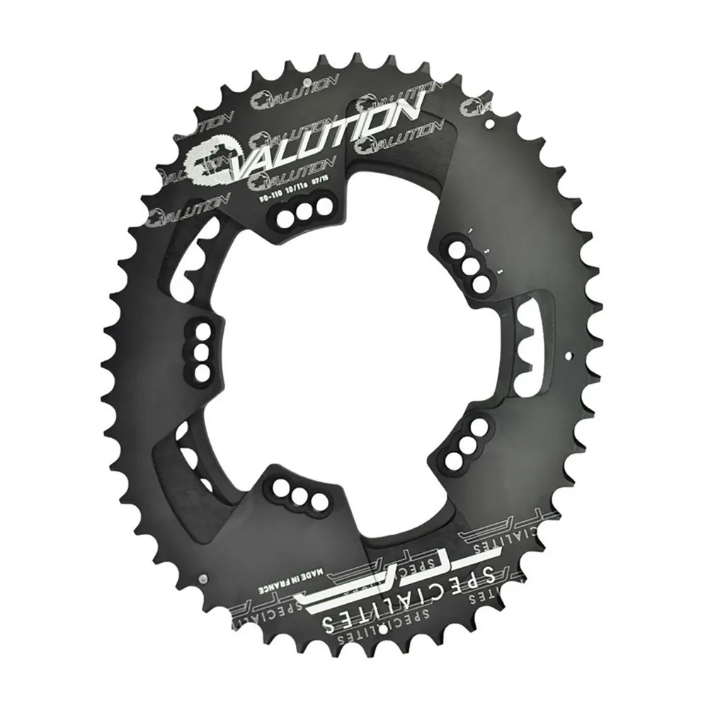 SPECIALITES TA Ovalution External 5b 110 Bcd Ovalt Kedjehjul, Black, 52t