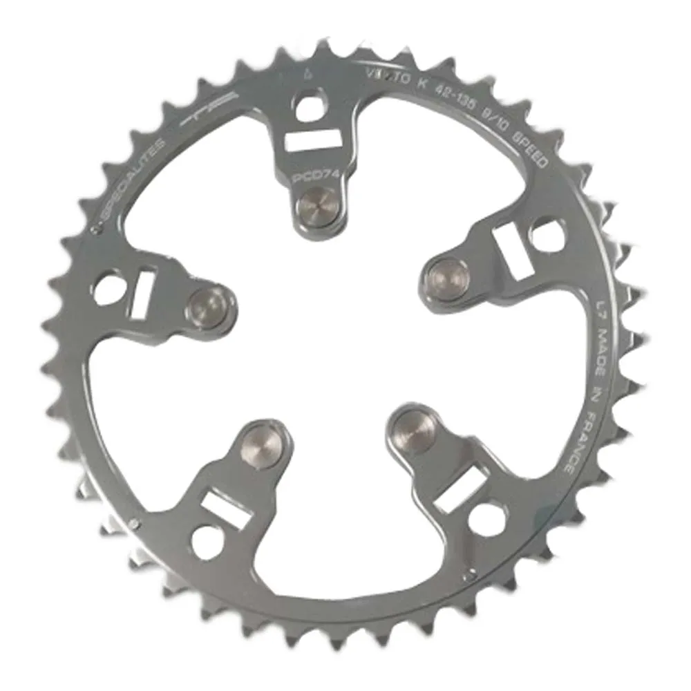 SPECIALITES TA Vento Kedjehjul, Silver, 42t SPECIALITES TA Vento Kedjehjul, Silver, 42t
