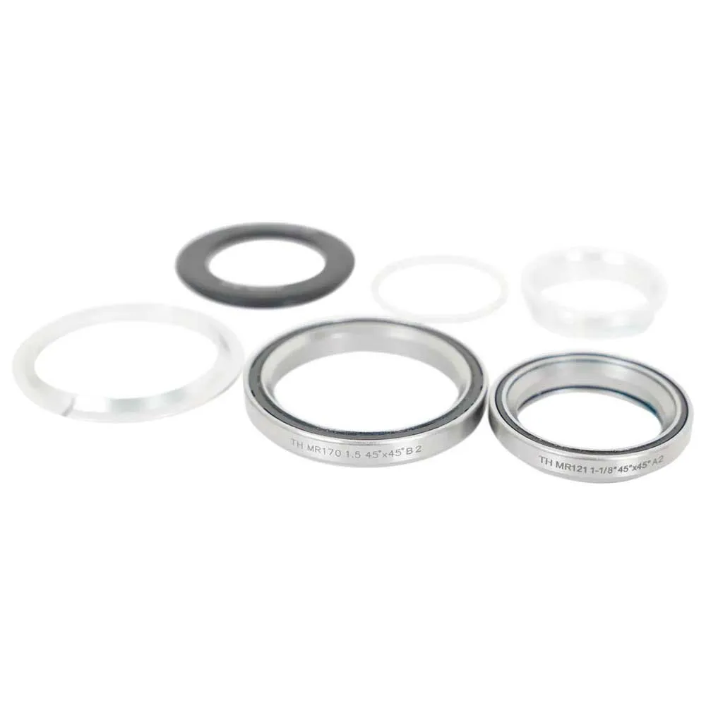 Specialized 1-1/8´´ Upper/1.5´´ 45x45º 46 Mm Lower Integrerat Styrlager, Black / silver, One Size