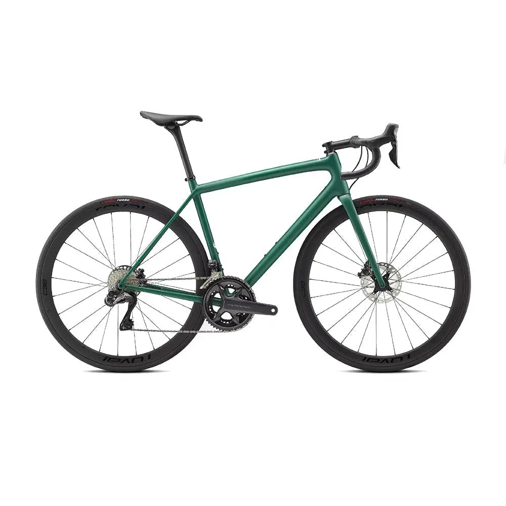 Specialized AETHOS Expert 2022 Ultegra Di2 Disc Complete Road Bike, Pine Green / White Specialized AETHOS Expert 2022 Ultegra Di2 Disc Complete Road Bike, Pine Green / White