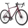 Specialized Allez E5 Disc Claris 2023 Racercykel, Maroon / silver dust / flo red