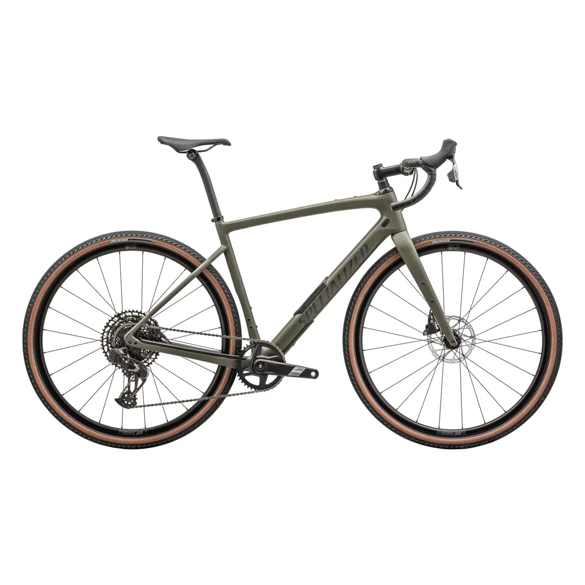 Specialized Diverge Comp Carbon Complete Gravel Bike, Satin oak green/smoke