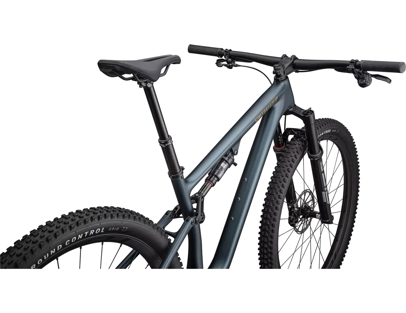 Specialized Epic Evo Pro LTD SRAM X0 AXS Mountain Bike, Satin Metallic Deep Lake / Harvest Gold Metallic, S Specialized Epic Evo Pro LTD SRAM X0 AXS Mountain Bike, Satin Metallic Deep Lake / Harvest Gold Metallic, S