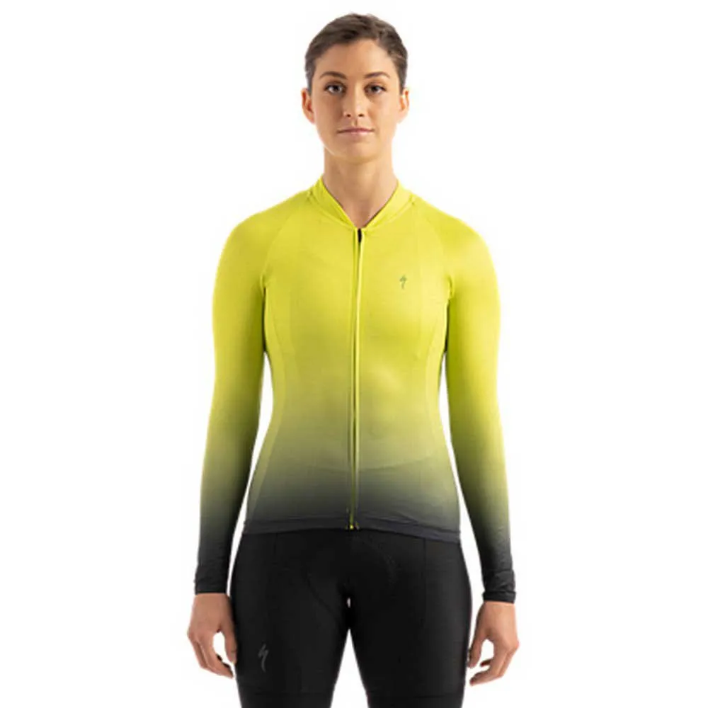 Specialized Hyprviz Sl Air Långärmad Trikå, Black / yellow, XL