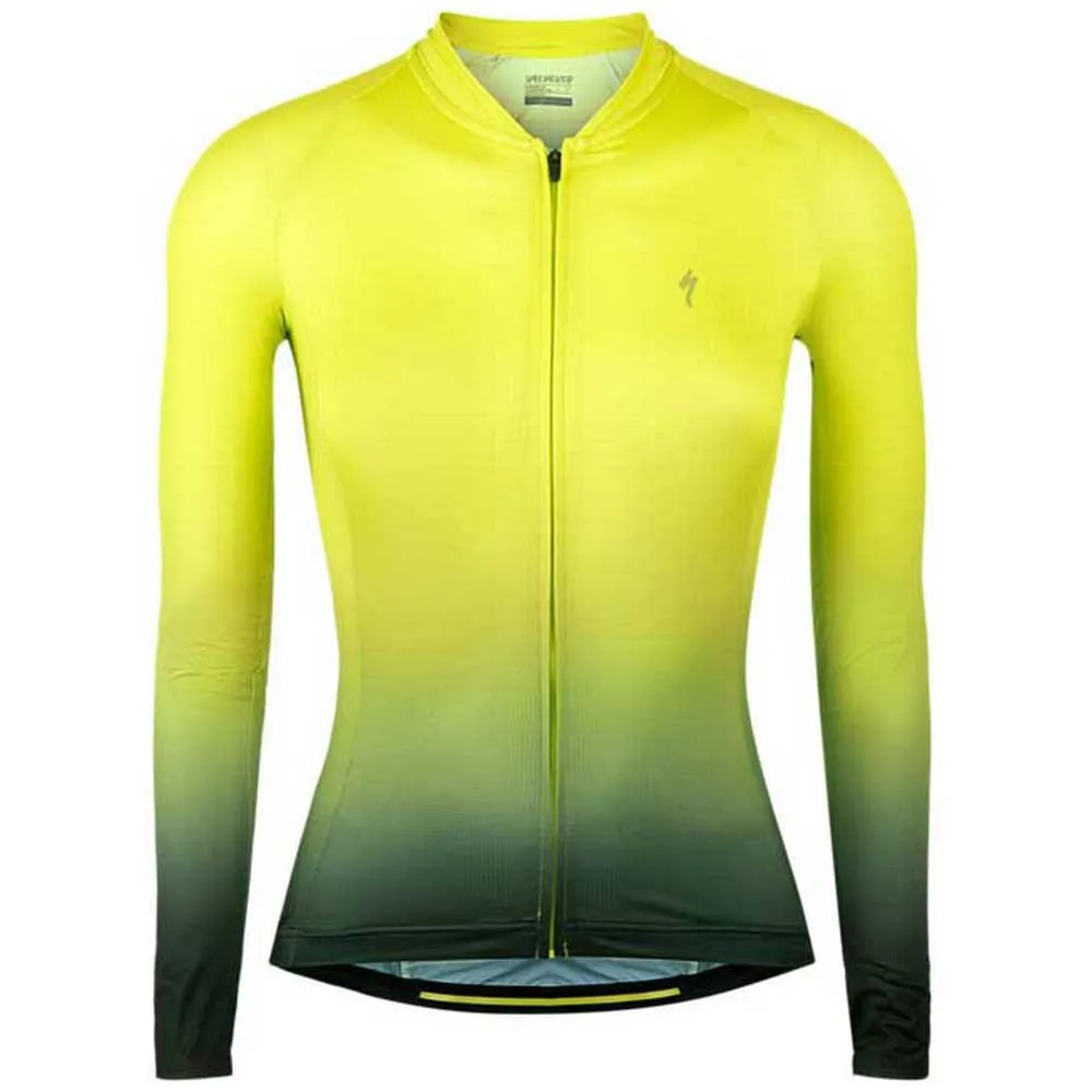 Specialized Hyprviz Sl Air Långärmad Trikå, Black / yellow, XL