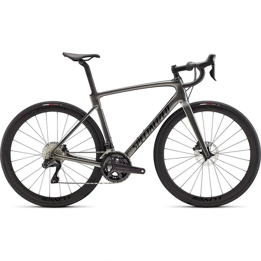 Specialized Roubaix Expert Ultegra Di2 2022 Racercykel, Smoke / tarmac black / silver dust