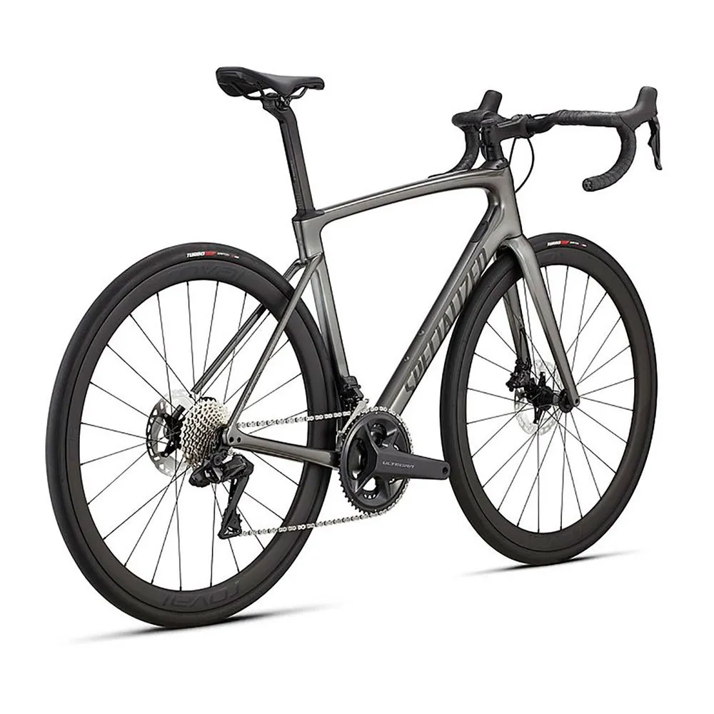 Specialized Roubaix Expert Ultegra Di2 2022 Racercykel, Smoke / tarmac black / silver dust