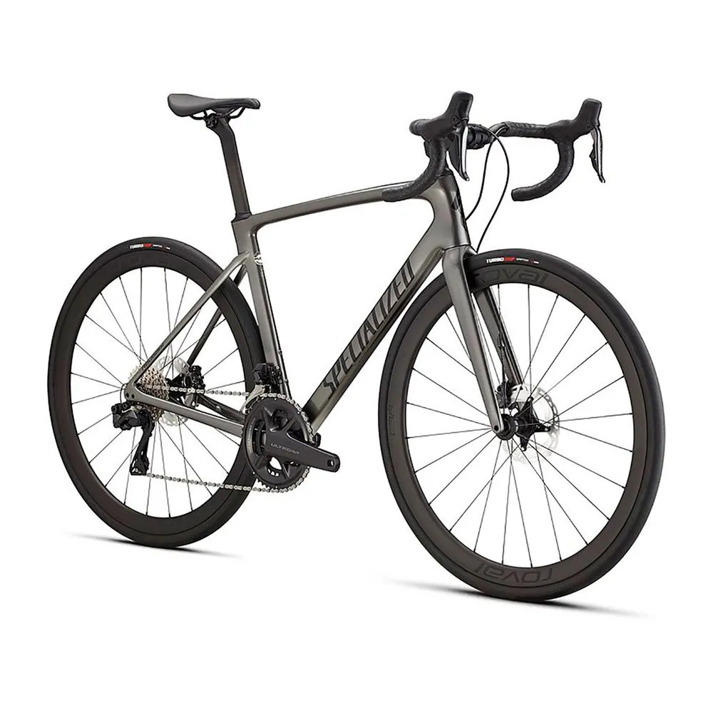 Specialized Roubaix Expert Ultegra Di2 2022 Racercykel, Smoke / tarmac black / silver dust