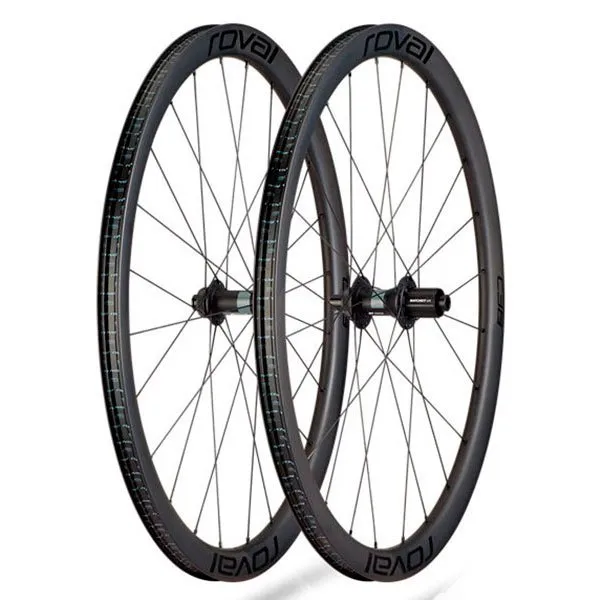 Specialized Roval Rapide C38 Cl Disc Tubeless Hjulpar För Cykel, Satin carbon / black, 12 x 100 / 12 x 142mm, Shimano/Sram HG