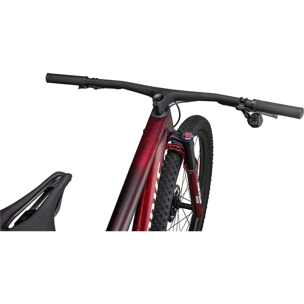 Specialized S-works Epic Wc 29´´ Xx Sl Eagle 2023 Mtb Cykel, Gloss red tint / flake silver granite / metallic white silver, M Specialized S-works Epic Wc 29´´ Xx Sl Eagle 2023 Mtb Cykel, Gloss red tint / flake silver granite / metallic white silver, M