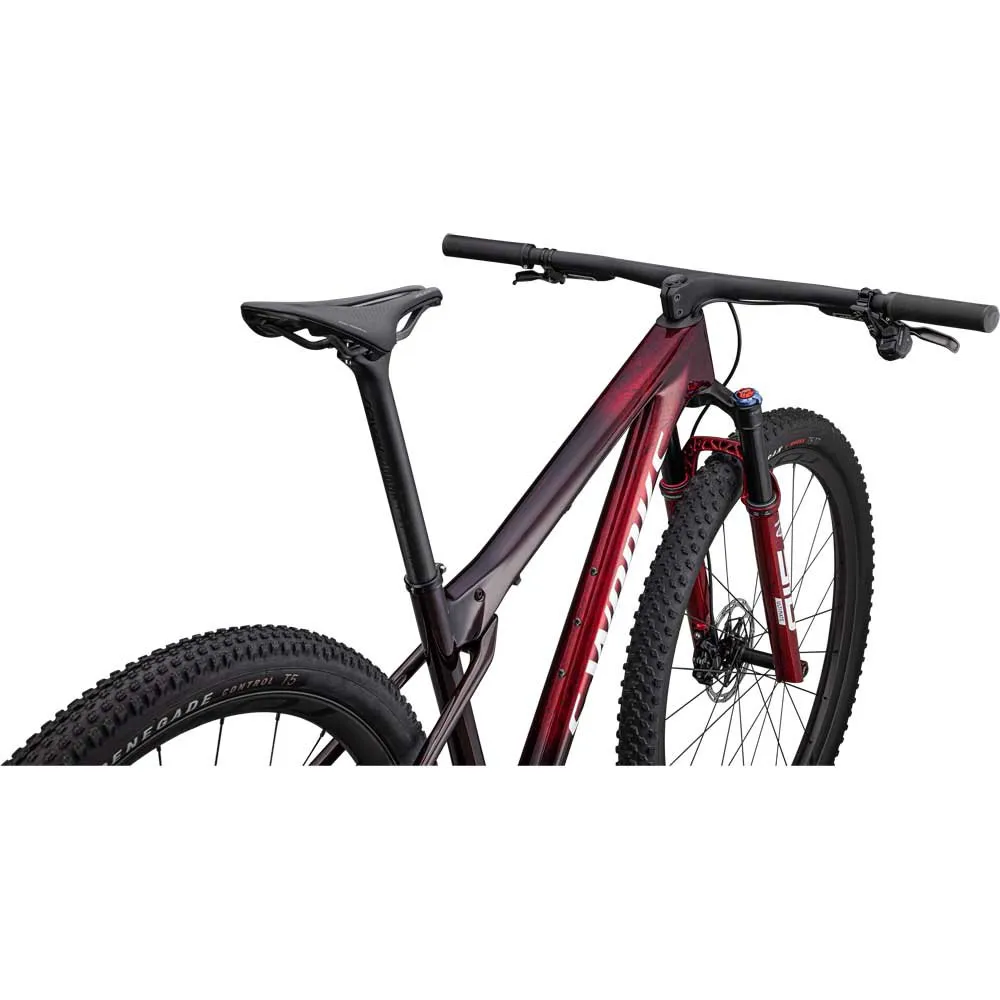 Specialized S-works Epic Wc 29´´ Xx Sl Eagle 2023 Mtb Cykel, Gloss red tint / flake silver granite / metallic white silver, M Specialized S-works Epic Wc 29´´ Xx Sl Eagle 2023 Mtb Cykel, Gloss red tint / flake silver granite / metallic white silver, M
