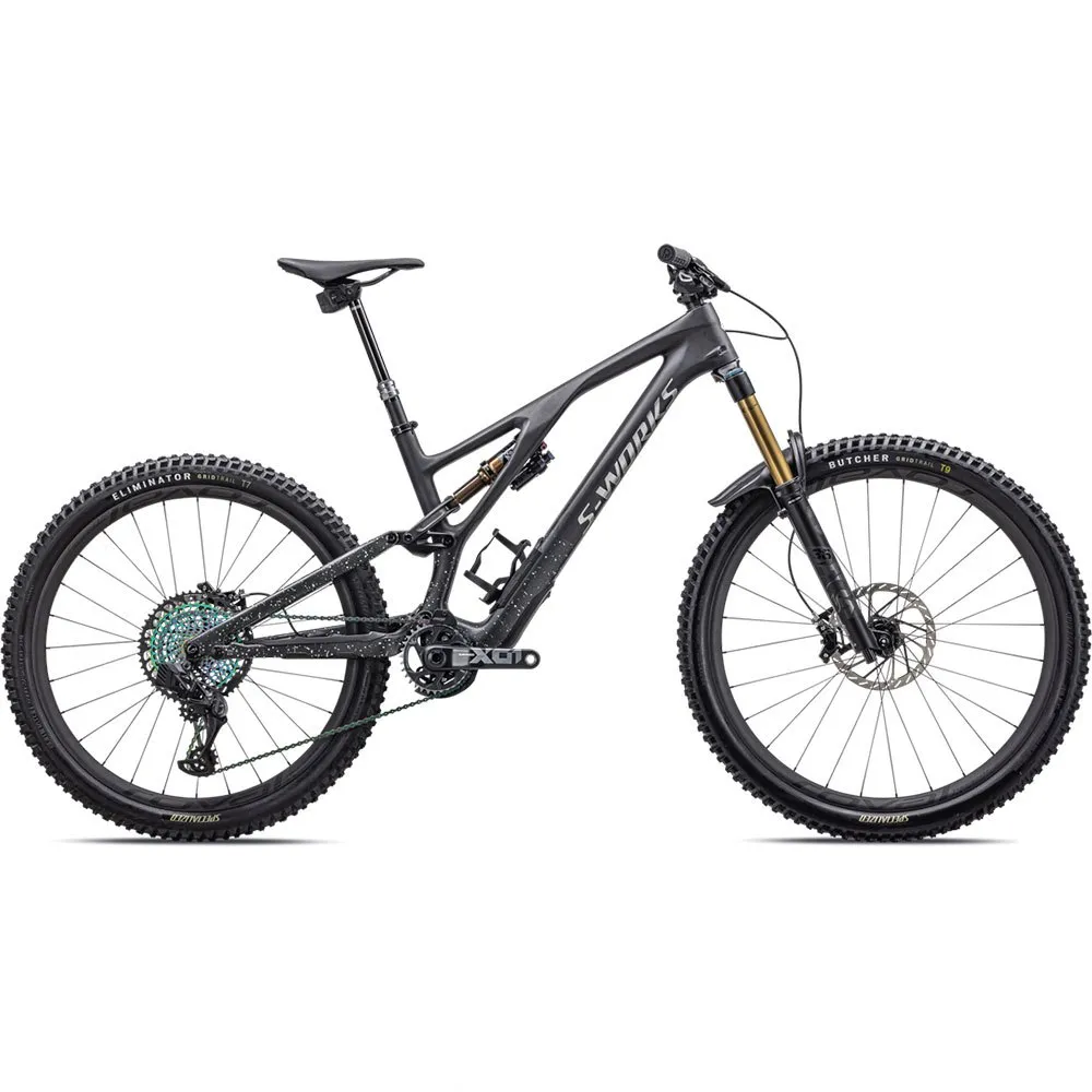 Specialized S-works Stumpjumper Evo 29/27.5´´ Xx1 Eagle Axs 2023 Mtb Cykel, Carbon / black liquid metalic / limestone, S1