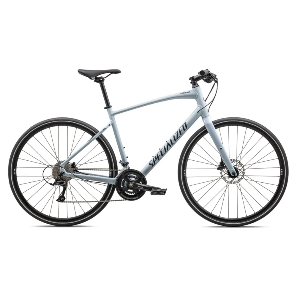 Specialized Sirrus 3.0 2023 Cykel, Gloss morning mist / satin deep marine reflective, XS