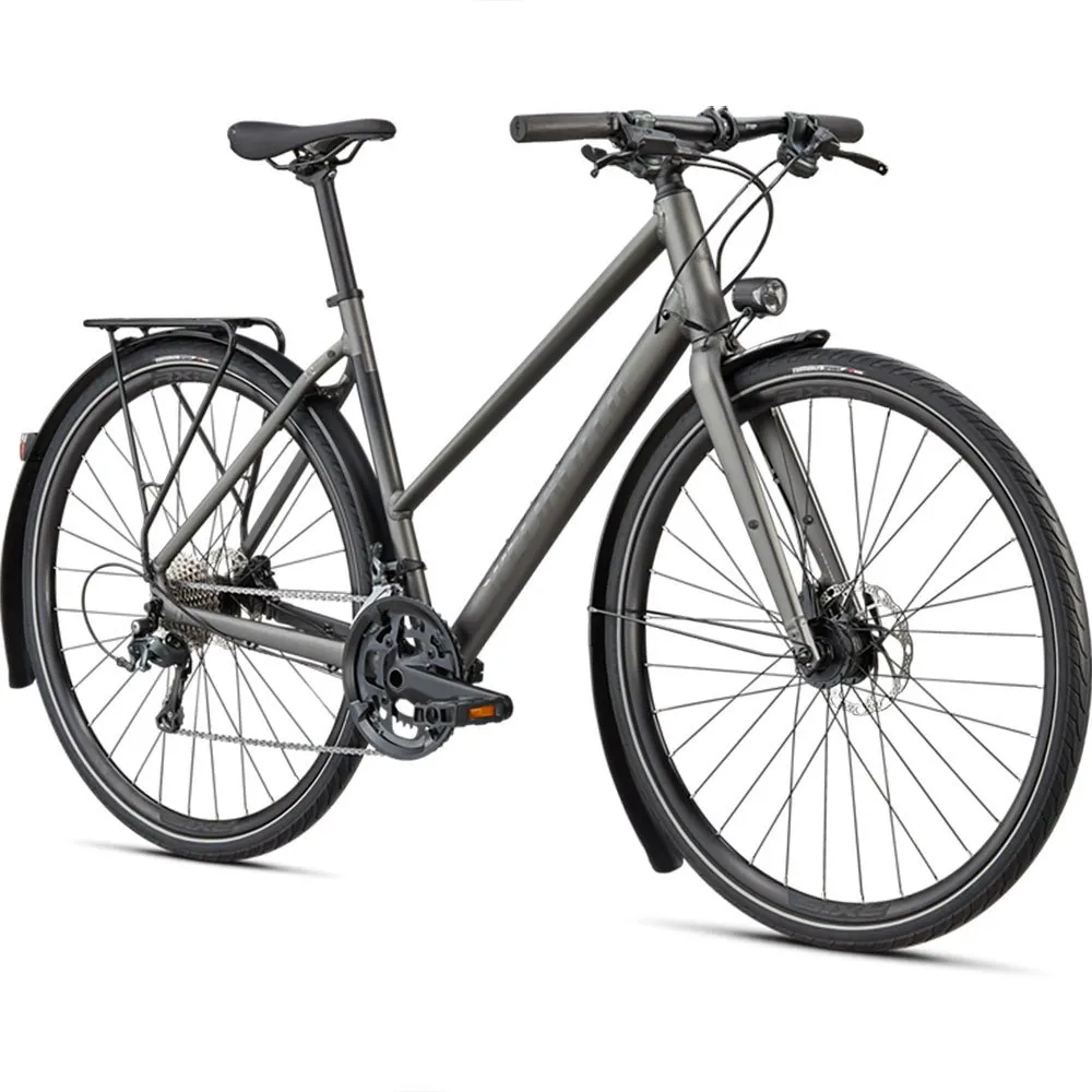 Specialized Sirrus 3.0 Eq St 2023 Cykel, Satin smoke / black reflective, XS