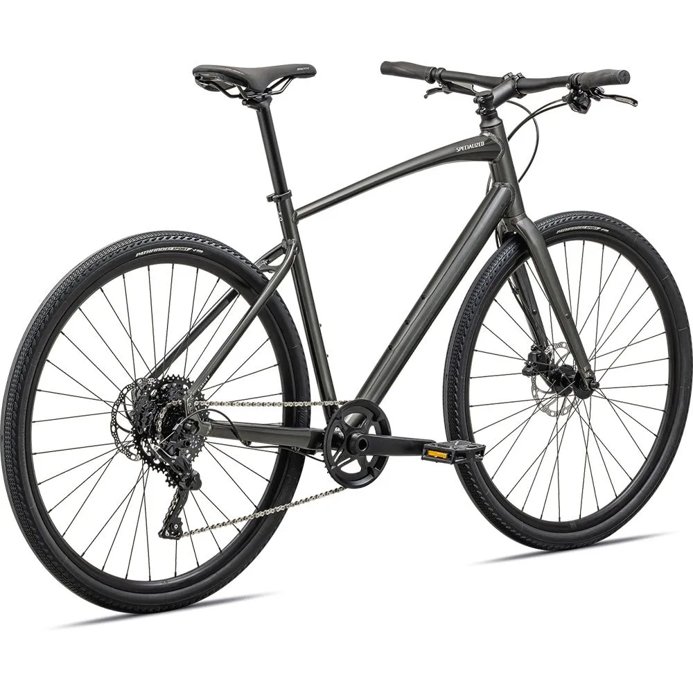 Specialized Sirrus X 3.0 2024 Cykel, Gloss smoke / satin reflective dune white, XS