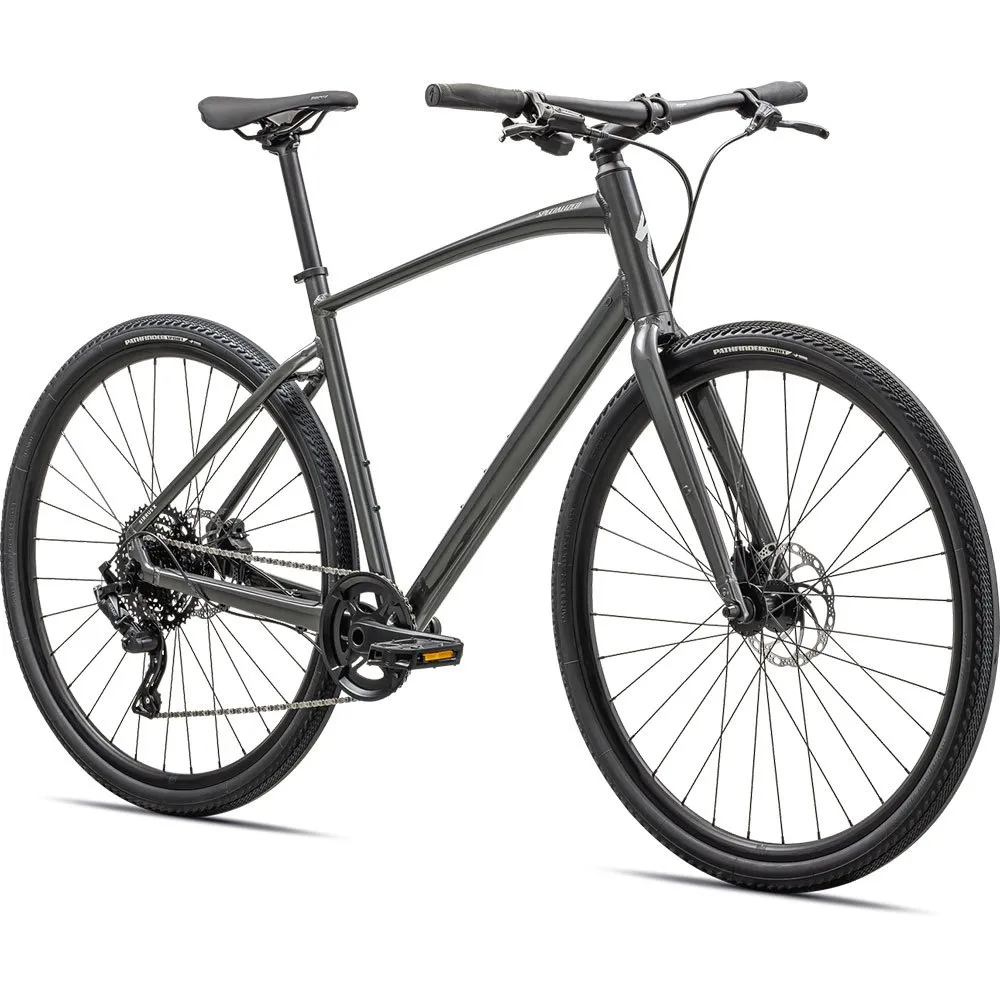 Specialized Sirrus X 3.0 2024 Cykel, Gloss smoke / satin reflective dune white, XS