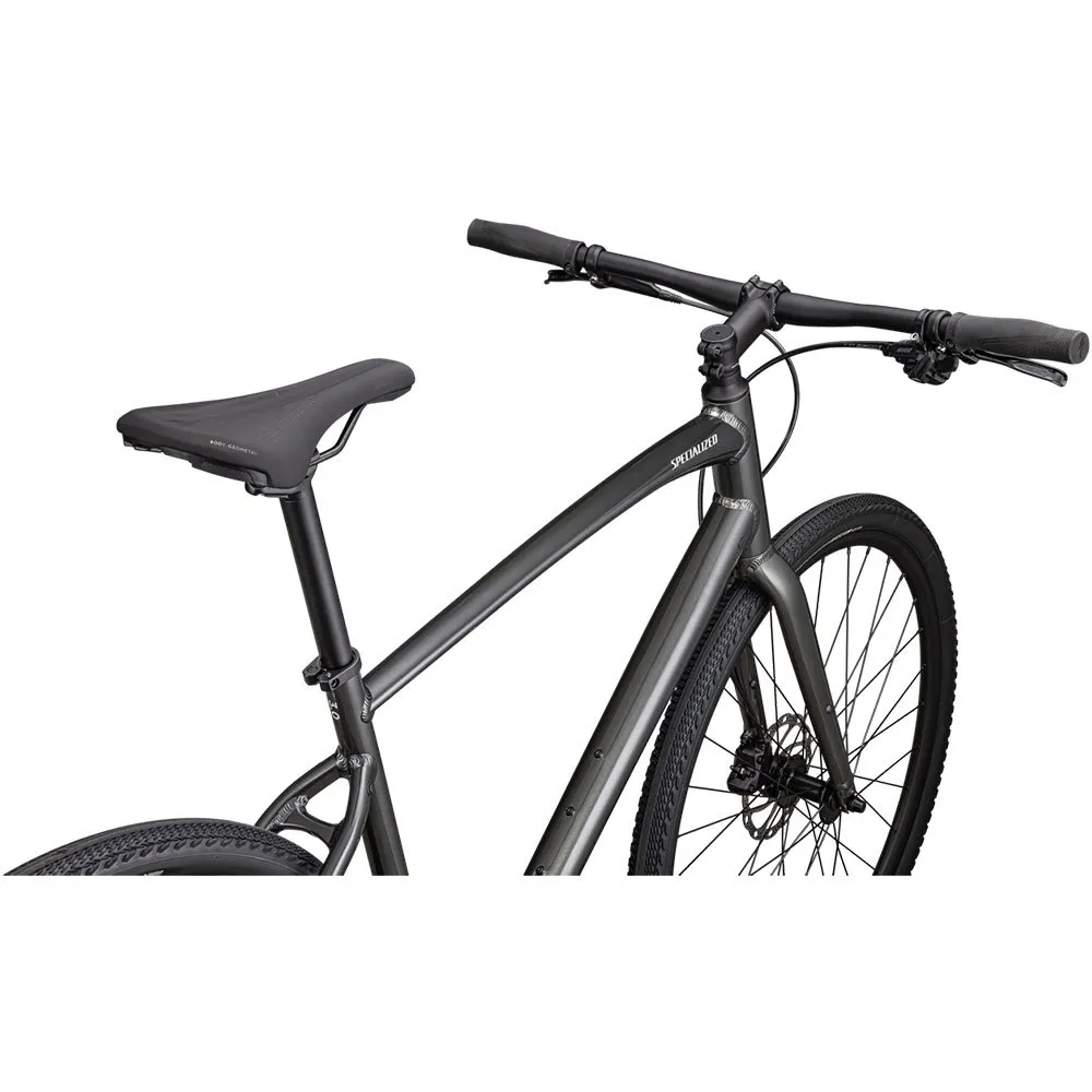 Specialized Sirrus X 3.0 2024 Cykel, Gloss smoke / satin reflective dune white, XS
