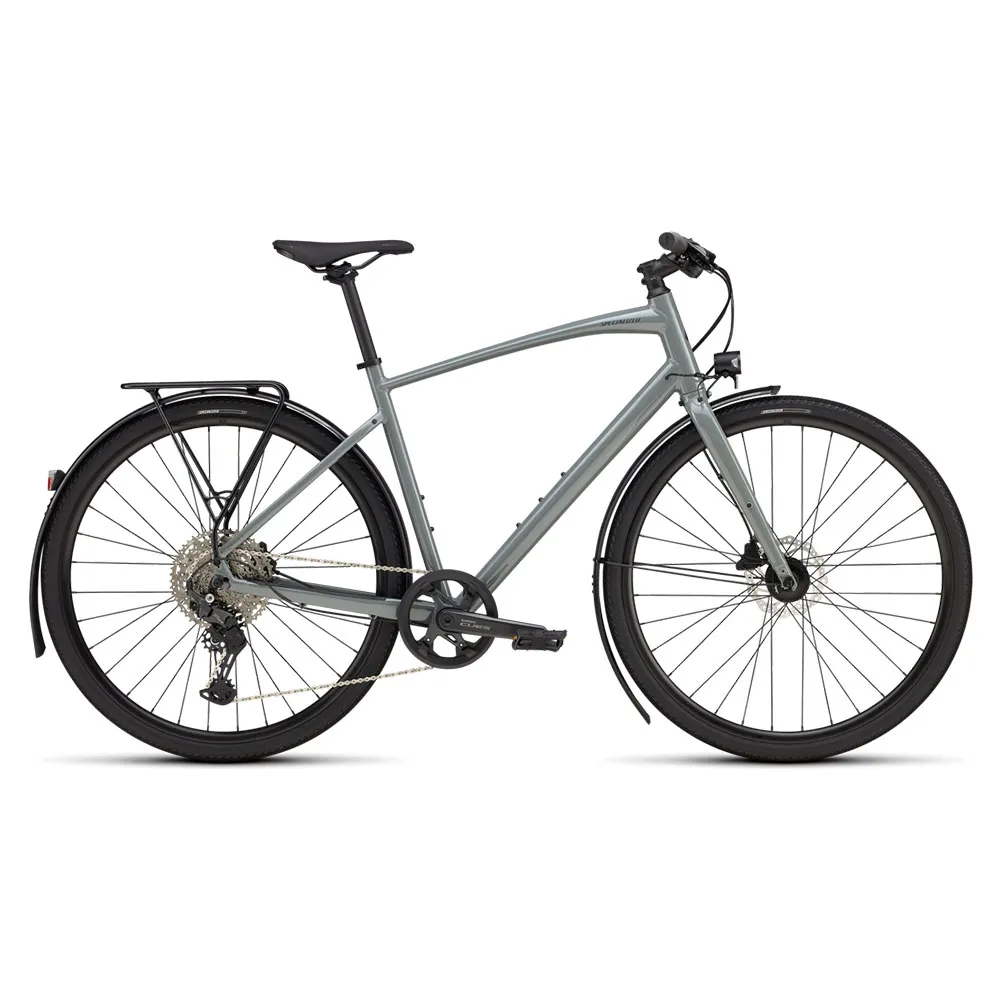 Specialized Sirrus X 3.0 Eq 2025 Cykel, Ashen grey / black liquid metal, S