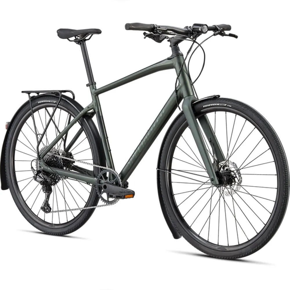 Specialized Sirrus X 4.0 Eq 2023 Cykel, Oak green / black reflective, XXS