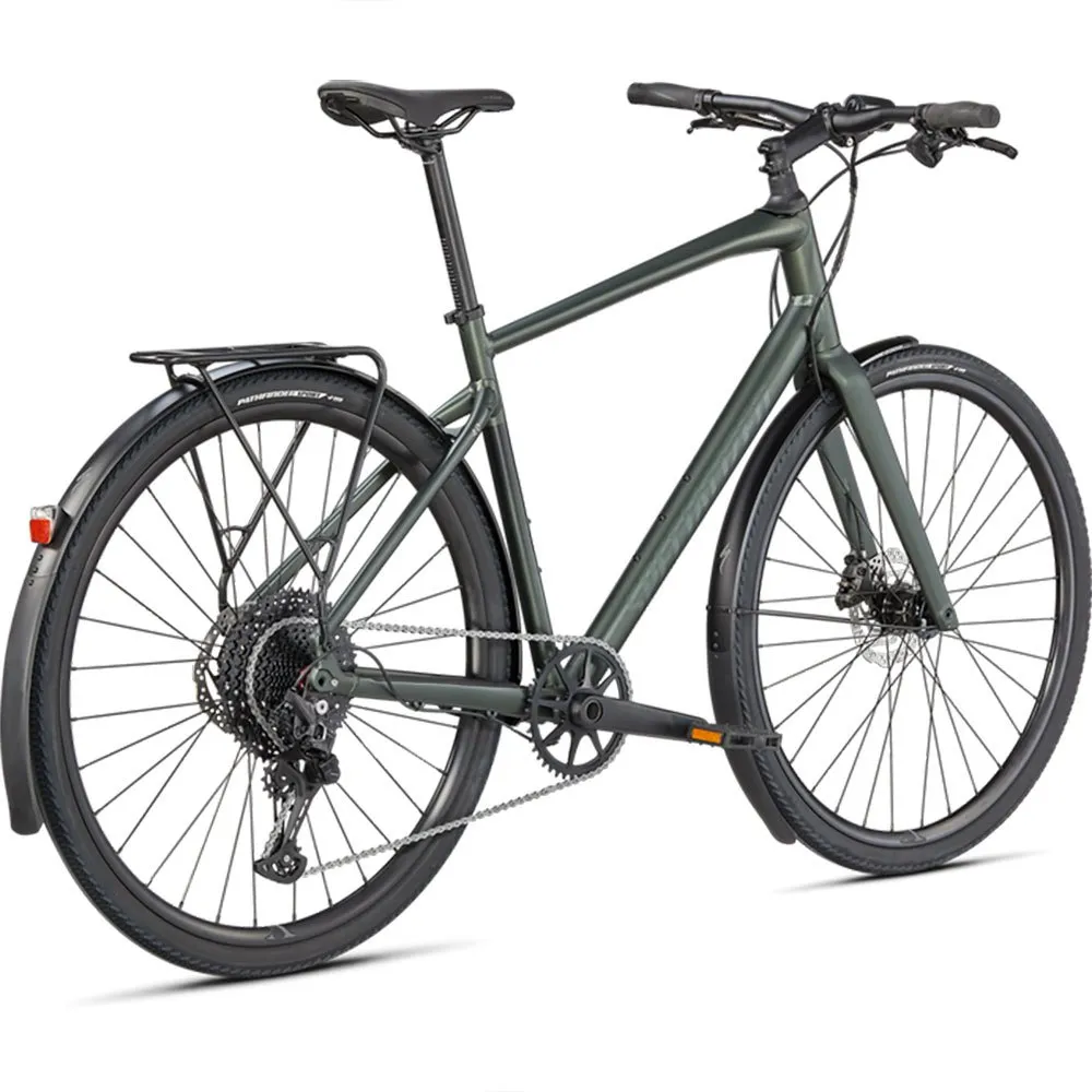 Specialized Sirrus X 4.0 Eq 2023 Cykel, Oak green / black reflective, XXS
