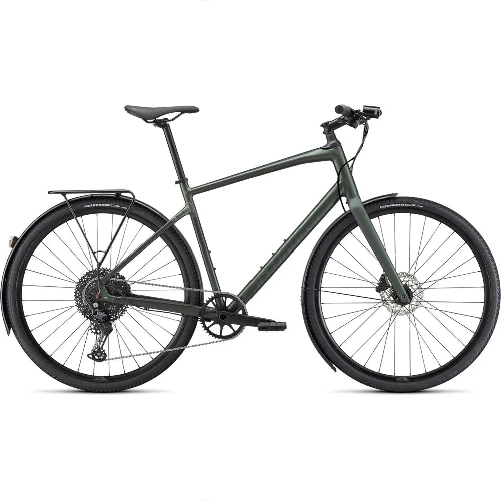 Specialized Sirrus X 4.0 Eq 2023 Cykel, Oak green / black reflective, XXS