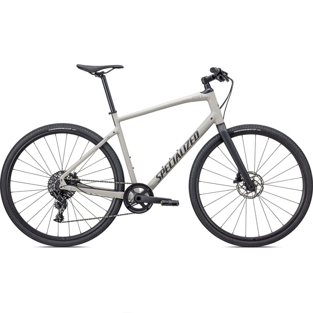 Specialized Sirrus X 4.0 Nx 2022 Cykel, Gloss white mountains / taupe / satin black reflective, XS