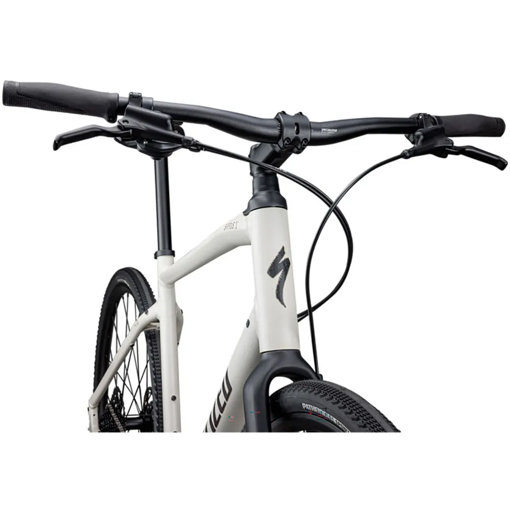Specialized Sirrus X 4.0 Nx 2022 Cykel, Gloss white mountains / taupe / satin black reflective, XS