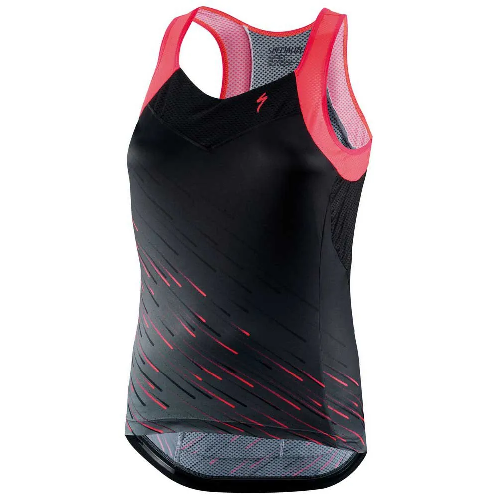Specialized Sl ärmlös T-shirt, Black / acid pink, L Specialized Sl ärmlös T-shirt, Black / acid pink, L