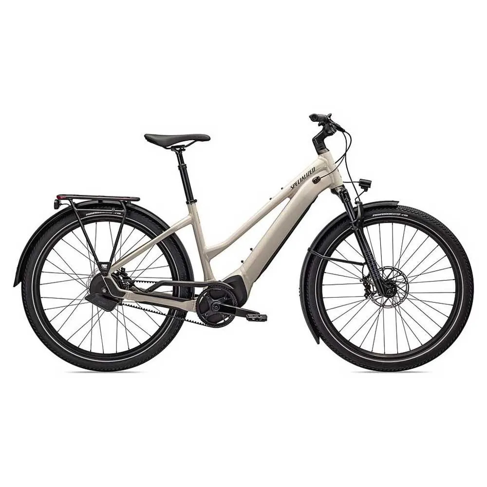 Specialized Tubo Vado 5.0 Igh Step-through Elcykel, White mountains reflective / black reflective, XL, 710Wh