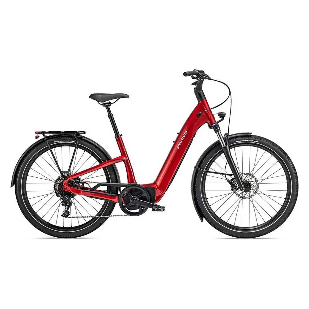 Specialized Turbo Como 4.0 Elcykel, Red tint / silver reflective, L, 710Wh