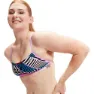 Speedo Allover Digital Cross Back Crop Top Bikinitopp female