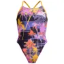 Speedo Allover Digital Lattice Tie-back Baddräkt female