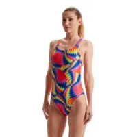 Speedo Allover Digital Leaderback Baddräkt female