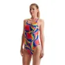 Speedo Allover Digital Leaderback Baddräkt female