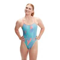 Speedo Allover Digital Starback Baddräkt female