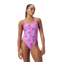 Speedo Allover Digital Starback Baddräkt female