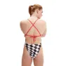 Speedo Allover Digital Tie-back Baddräkt female