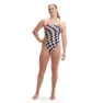 Speedo Allover Digital Tie-back Baddräkt female