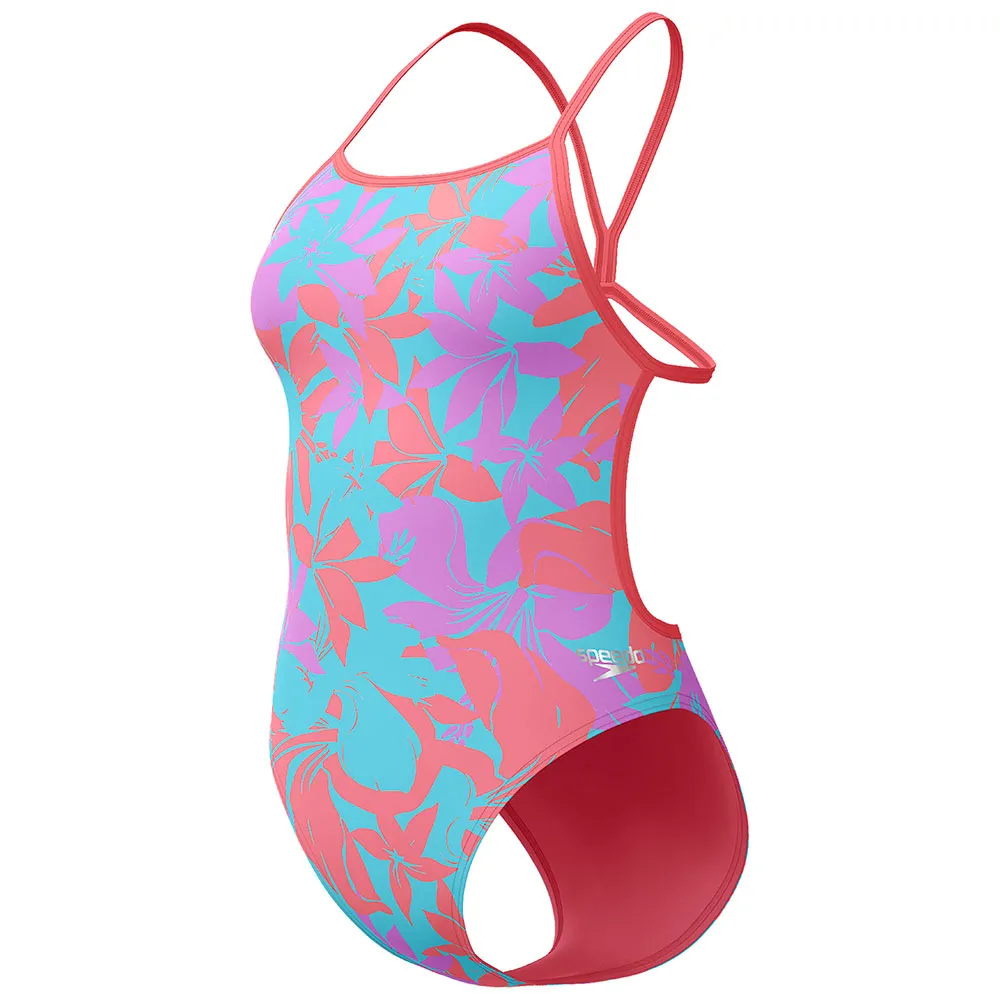 Speedo Allover Digital V-back Baddräkt female
