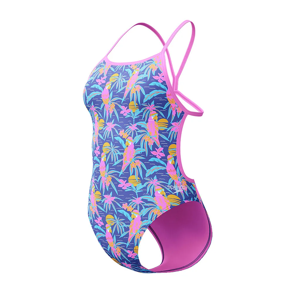 Speedo Allover Digital V-back Baddräkt female