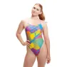 Speedo Allover Digital Vback Baddräkt female