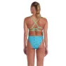 Speedo Allover Lattice-back Baddräkt female, Aquarium / aquasplash / fake green