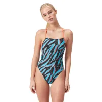Speedo Allover Lattice Tie-back Baddräkt female Speedo Allover Lattice Tie-back Baddräkt female
