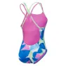 Speedo Allover Starback Baddräkt female, Matcha green / kiki pink