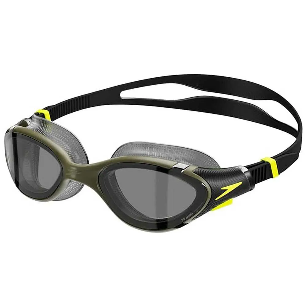 Speedo Biofuse 2.0 Polarised Simglasögon unisex, Dark green / hyper / polarised smoke, One Size