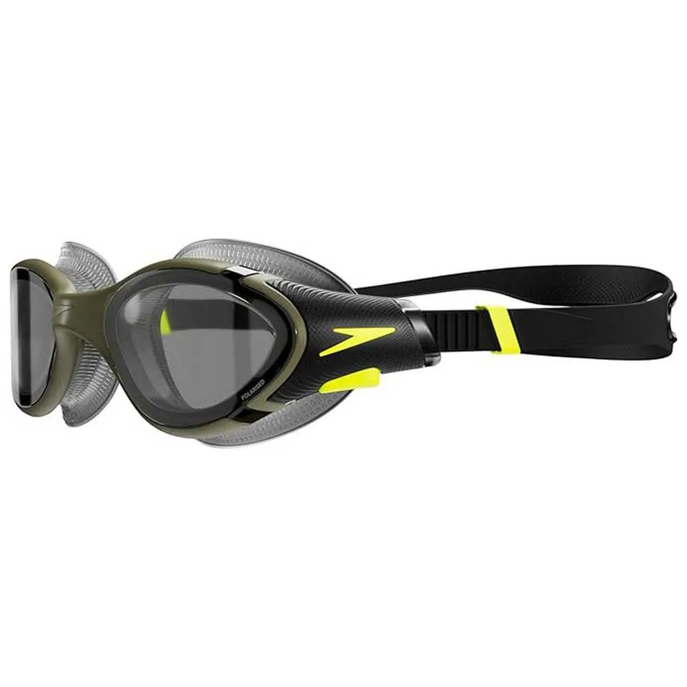 Speedo Biofuse 2.0 Polarised Simglasögon unisex, Dark green / hyper / polarised smoke, One Size